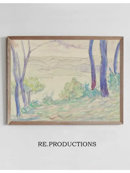 Re.productions Постер Paysage méditerranéen - Paul Signac
