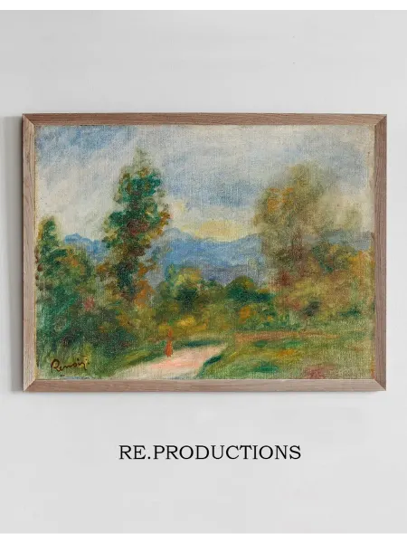 Re.productions Постер Paysage, la route - Pierre-Auguste Renoir