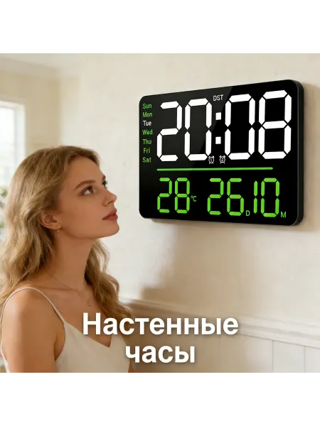 Большие настенные часы от сети — для дома, офиса, магазина