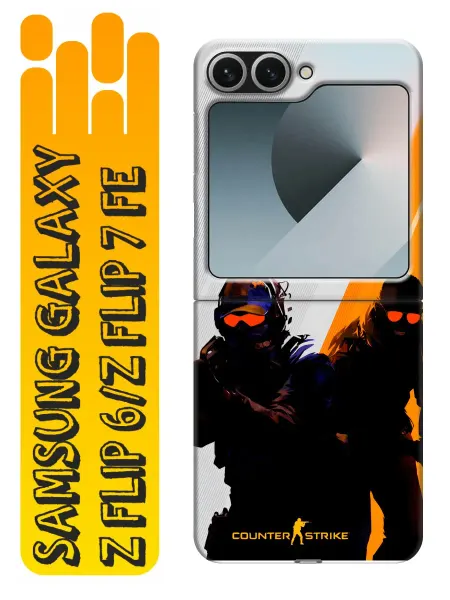360skin Чехол на Samsung Galaxy Z Flip 6, Z Flip 7 FE Counter strike