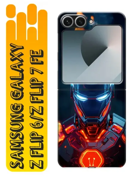 360skin Чехол на Samsung Galaxy Z Flip 6, Z Flip 7 FE IronMan