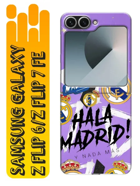 360skin Чехол на Samsung Galaxy Z Flip 6, Z Flip 7 FE Real Madrid