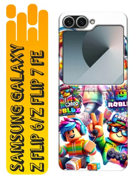 360skin Чехол на Samsung Galaxy Z Flip 6, Z Flip 7 FE Roblox
