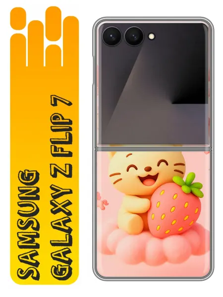 360skin Чехол на Samsung Galaxy Z Flip 7 котик для девочек