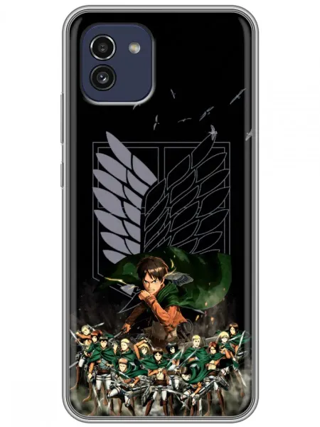 360skin Чехол на Samsung Galaxy A03 Атака титанов