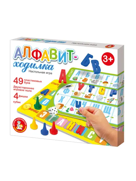 ДЕСЯТОЕ КОРОЛЕВСТВО Игра-ходилка настольная "Алфавит"