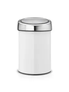 Brabantia Бак мусорный Touch Bin белый 3л 364488