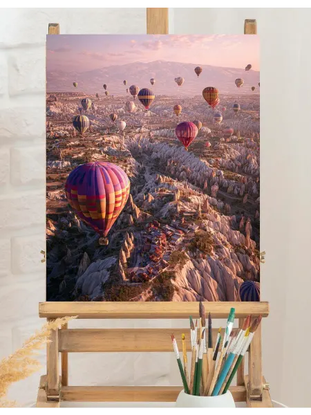 Art on Canvas Воздушные шары Картина по номерам на холсте 40х50 см