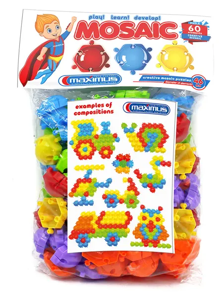 Maximus toys Мозаика для малышей из 60 элементов