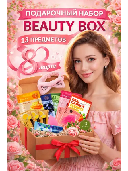 НАБОР КОСМЕТИКИ / BEAUTY BOX Подарочный набор уходовой косметики 13 в 1
