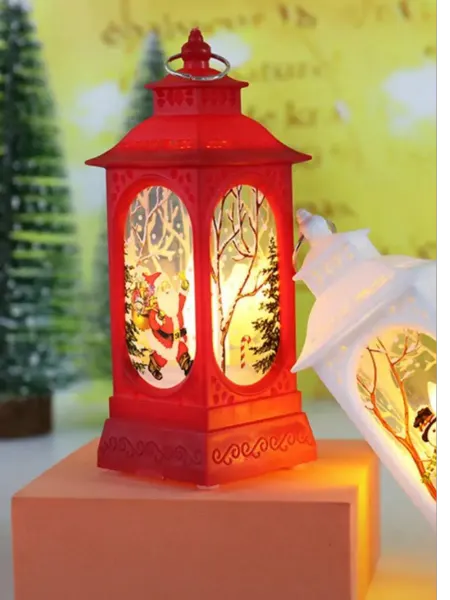 ЕverythingForYou Новогодний фонарь светодиодный, высота 12,5 см