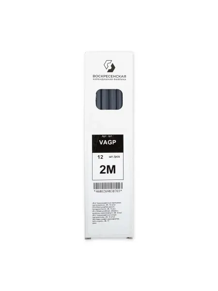 Vista-Artista Карандаши чернографитные, упаковка 12 штук, 2B (2М) VAGP
