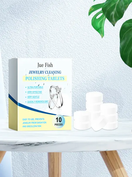 Jue-Fish Шипучие таблетки для чистки ювелирных предотвращен окисления