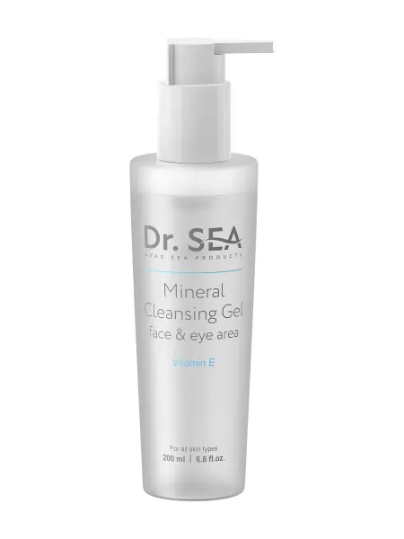 Dr. Sea Очищающий минеральный гель для лица и глаз с витамином Е и э…