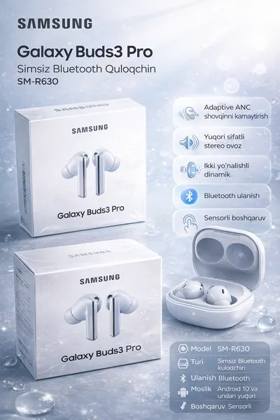 Беспроводные Bluetooth-наушники Samsung Galaxy Buds3 Pro SM R630