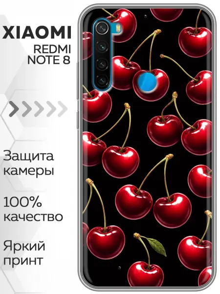 Marketclub Чехол на Xiaomi RedMi Note 8 вишенки для девочки