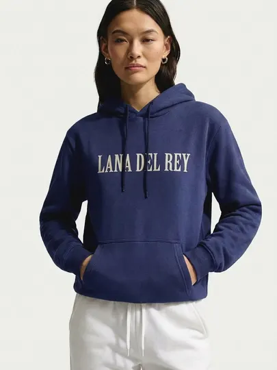 Худи Lana del Rey унисекс, оверсайз, теплая толстовка на осень и зиму, свободный крой