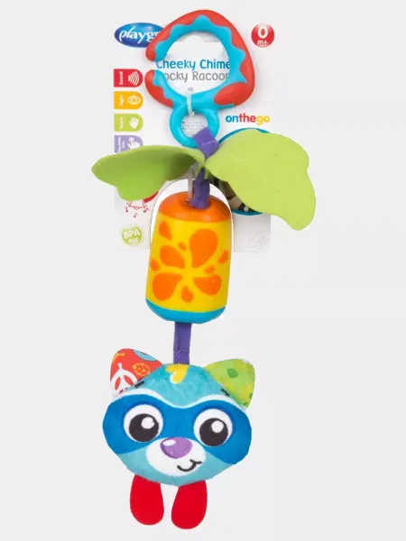 Playgro Погремушка-подвеска в виде енота Rocky Racoon