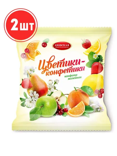 Bee lab Конфеты желейные "Цветики-конфетики" 250 гр. 2шт