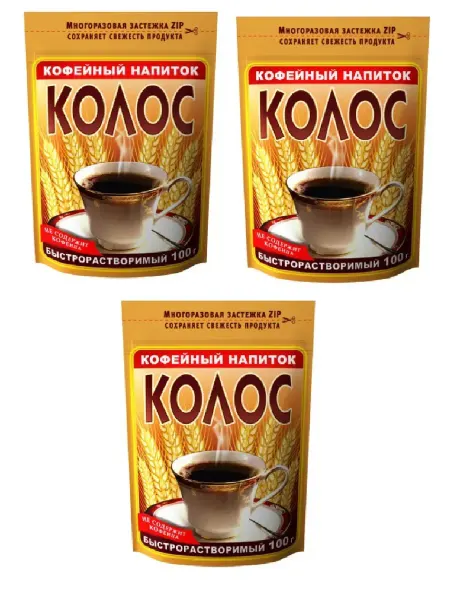 Колос Кофейный напиток 100 г, 3 шт