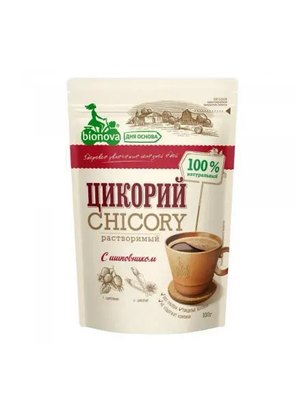 Новапродукт АГ Цикорий Bionova с шиповником 100г