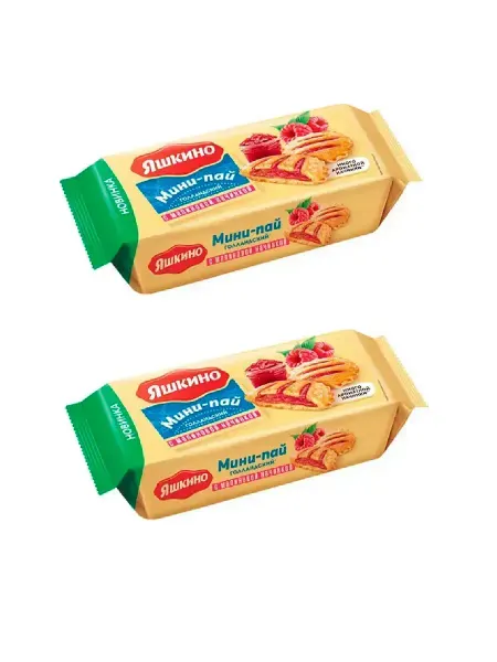 Яшкино Голландский мини пай с малиновой начинкой, 180 г, 2 шт