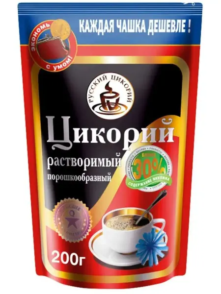 Русский цикорий Цикорий растворимый порошкообразый, 200 г