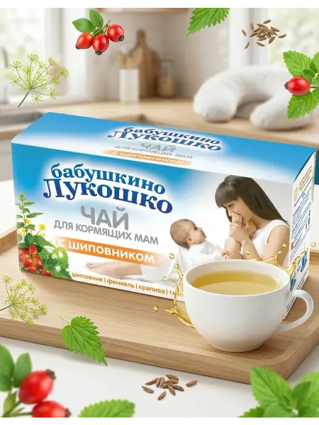 Бабушкино лукошко Чай для кормящих матерей с шиповником 2штх 20гр