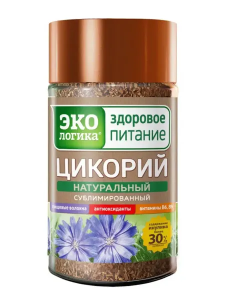 ЭкоЛогика Цикорий растворимый сублимированный в банке, 85 г