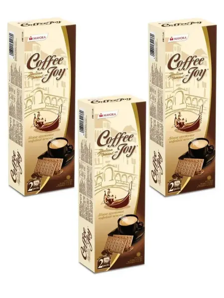 Coffee Joy Печенье песочное с кофейным вкусом, 78 гр, 3 шт