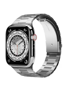 Ремешок Elago Metal Band для смарт часов Apple Watch 38 40 41 42 мм из нержавеющей стали блочный с устройством для регулировки длины, металлик