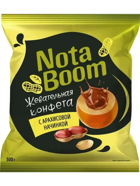 KDV Жевательные конфеты НотаБум с арахисовой начинкой 0,5 кг