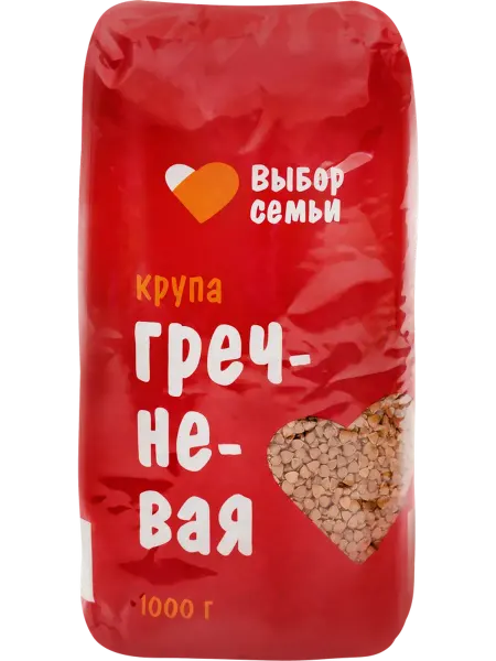 Крупа гречневая ВЫБОР СЕМЬИ 1-й сорт, 1000г
