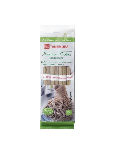 Макаронные изделия Takemura Soba Лапша гречневая 300 г