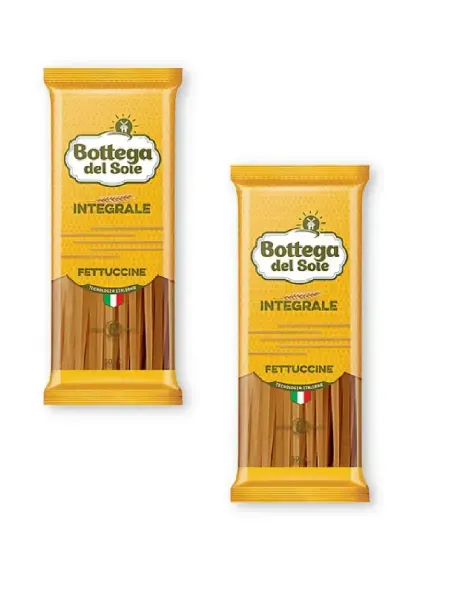 Bottega del sole Цельнозерновые макароны Фетучини, 500г, 2 шт