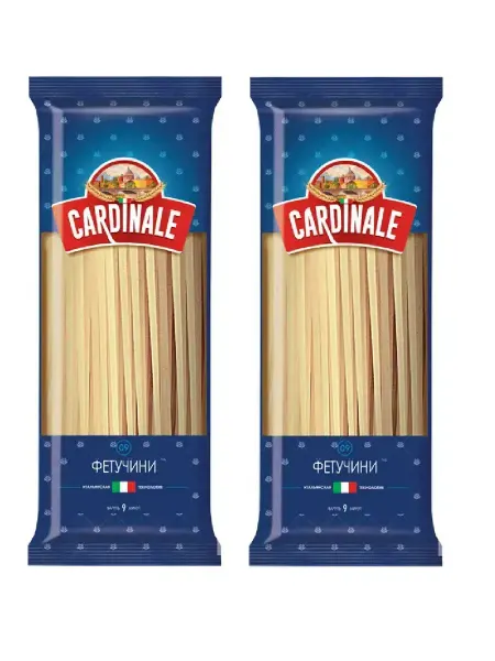 CARDINALE Макаронные изделия группы А, Фетучини, 500г, 2 шт