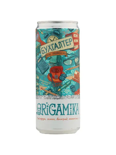 ORIGAMIKA Напиток БУХГАЛТЕР с виноградом и лемонграссом 330мл