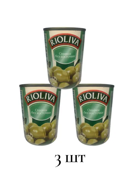 Rioliva Оливки без косточки 300 мл 3 шт