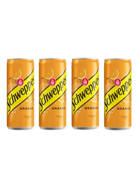 Schweppes Газированный напиток Orange (Slim), 4 шт по 330 мл