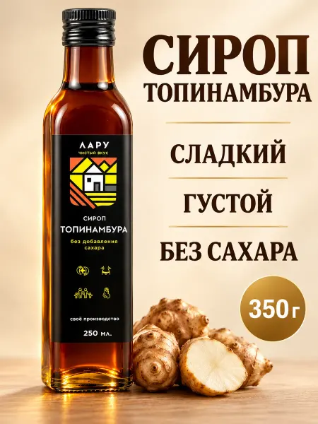 ЛАРУ Сироп топинамбура без сахара 350 гр