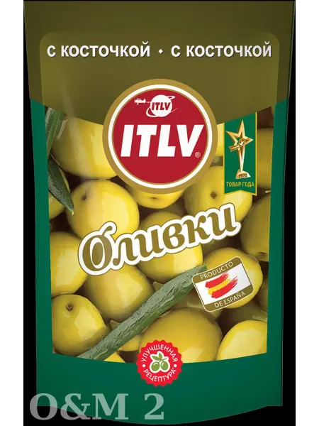 Оливки с косточкой ITLV зеленые 2шт D