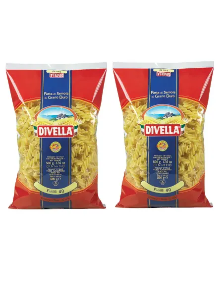 DIVELLA Макароны Фузилли 500гр(Набор из 2шт)