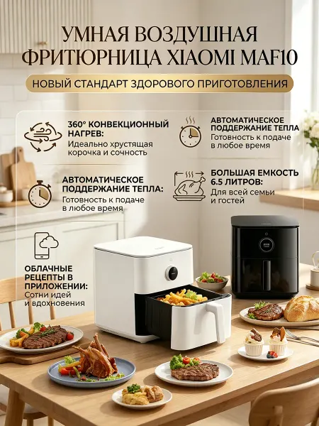 Xiaomi Аэрогриль электрический 6.5L, MAF10 EU