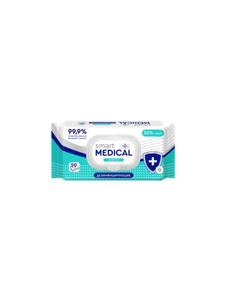 SMART Влажные салфетки medical дезинфицирующие с пластиковым