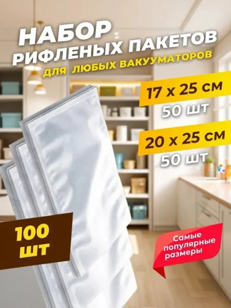 Смешанный вакуумный мешок 100 шт