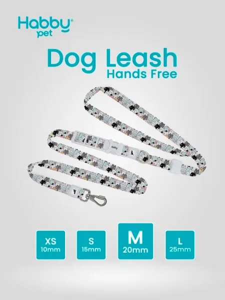 Habby Pet Поводок для собак Hands Free Meow Club
