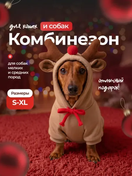 SSY Комбинезон костюм для кошек и собак олень