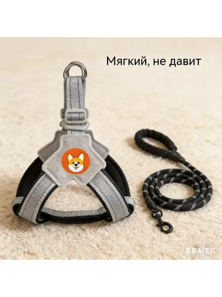 ZOOONE Шлейка для собак мелких средних и крупных пород