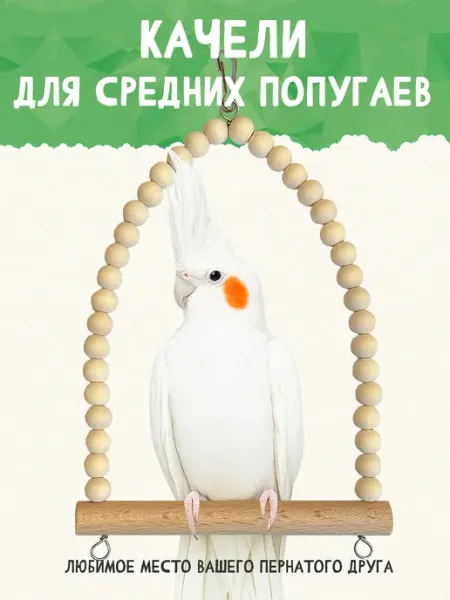 Птичка-Z Качели для средних попугаев, корелла