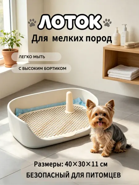 Лоток для собак мелких пород в квартиру
